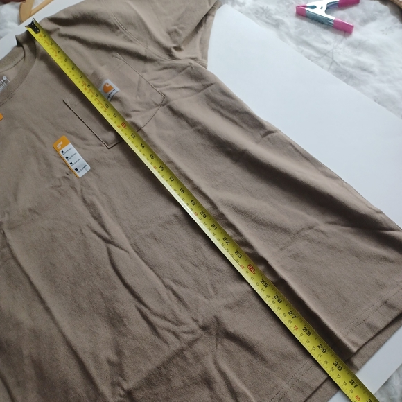 Carhartt Loose Fit Pocket Tee NEW Mens Medium Beige -Heavyweight -Short Sleeve - Picture 13 of 15